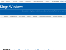 Tablet Screenshot of kingswindows.co.uk